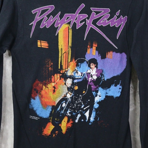 Prince and the Revolution Shirt Sz Small Vintage 1980s Crewneck Long Sleeve RARE - Picture 5 of 11